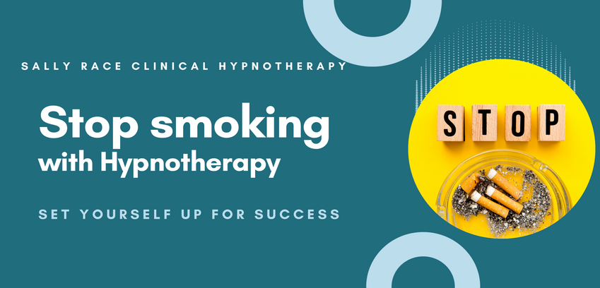 stop smoking cigarettes ashtray banner hypnotherapy